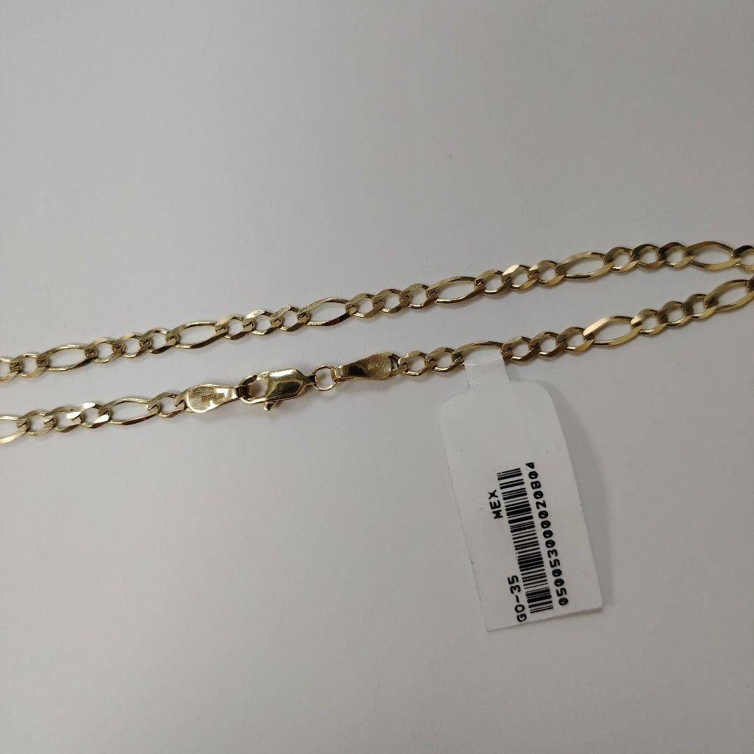 CADENA TEJIDO 3X1 14K 55 CM 8.3 GR (NUEVO)