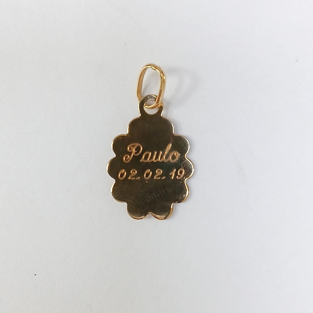 MEDALLA PERSONAL ORO 14 K 0.6 GRMS (SEMINUEVO)