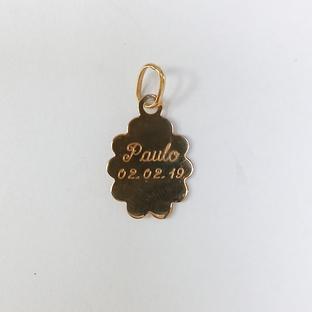 MEDALLA PERSONAL ORO 14 K 0.6 GRMS (SEMINUEVO)