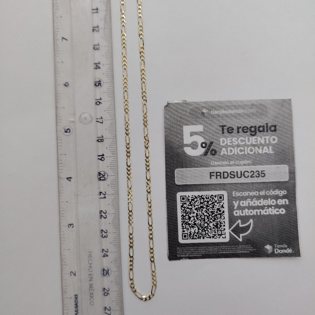 CADENA 3X1 14K 55 CM 4.9 GR (NUEVO)
