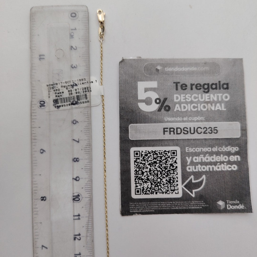 PULSERA TORZAL 14K 21 CM 1.4 GR (NUEVO)