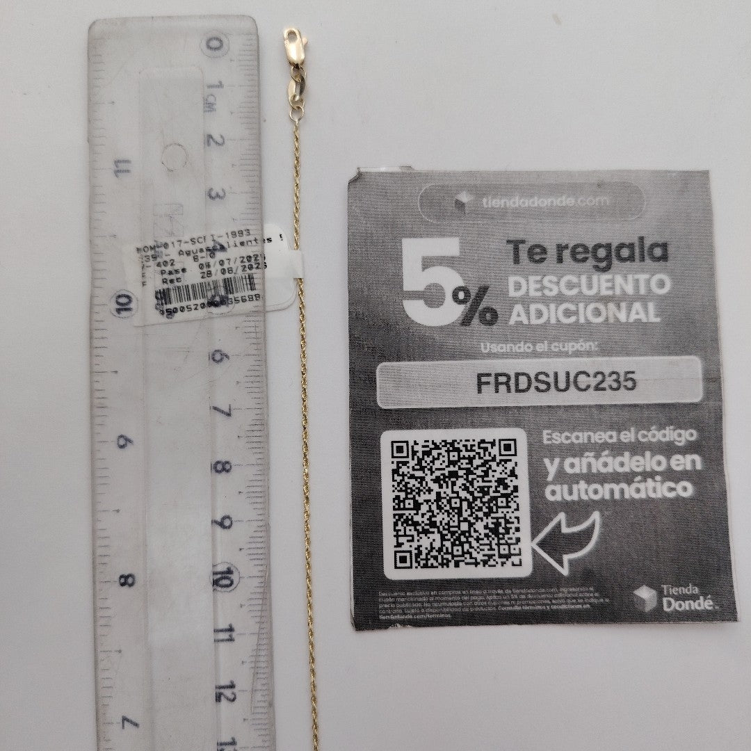 PULSERA TORZAL 14K 21 CM 1.4 GR (NUEVO)