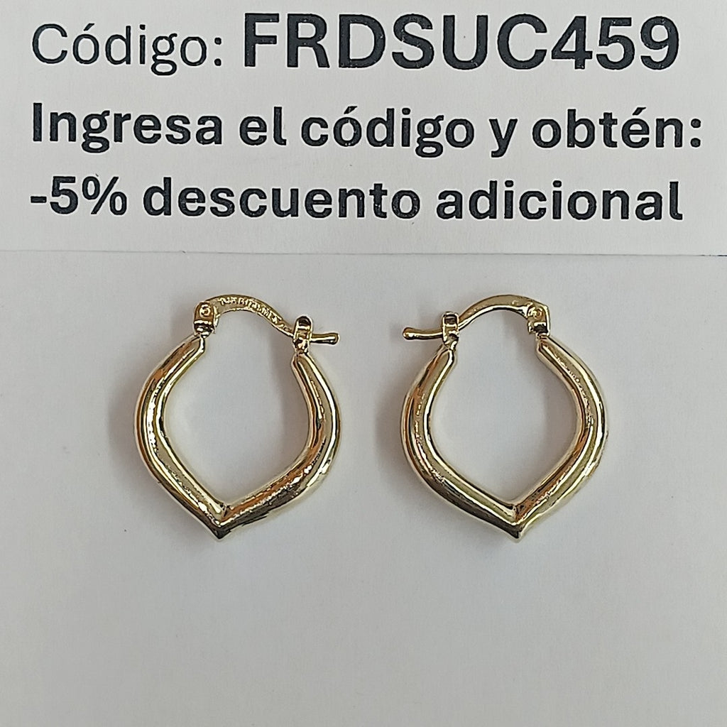 ARETES ARRACADAS 14K 2.2 GR (NUEVO)