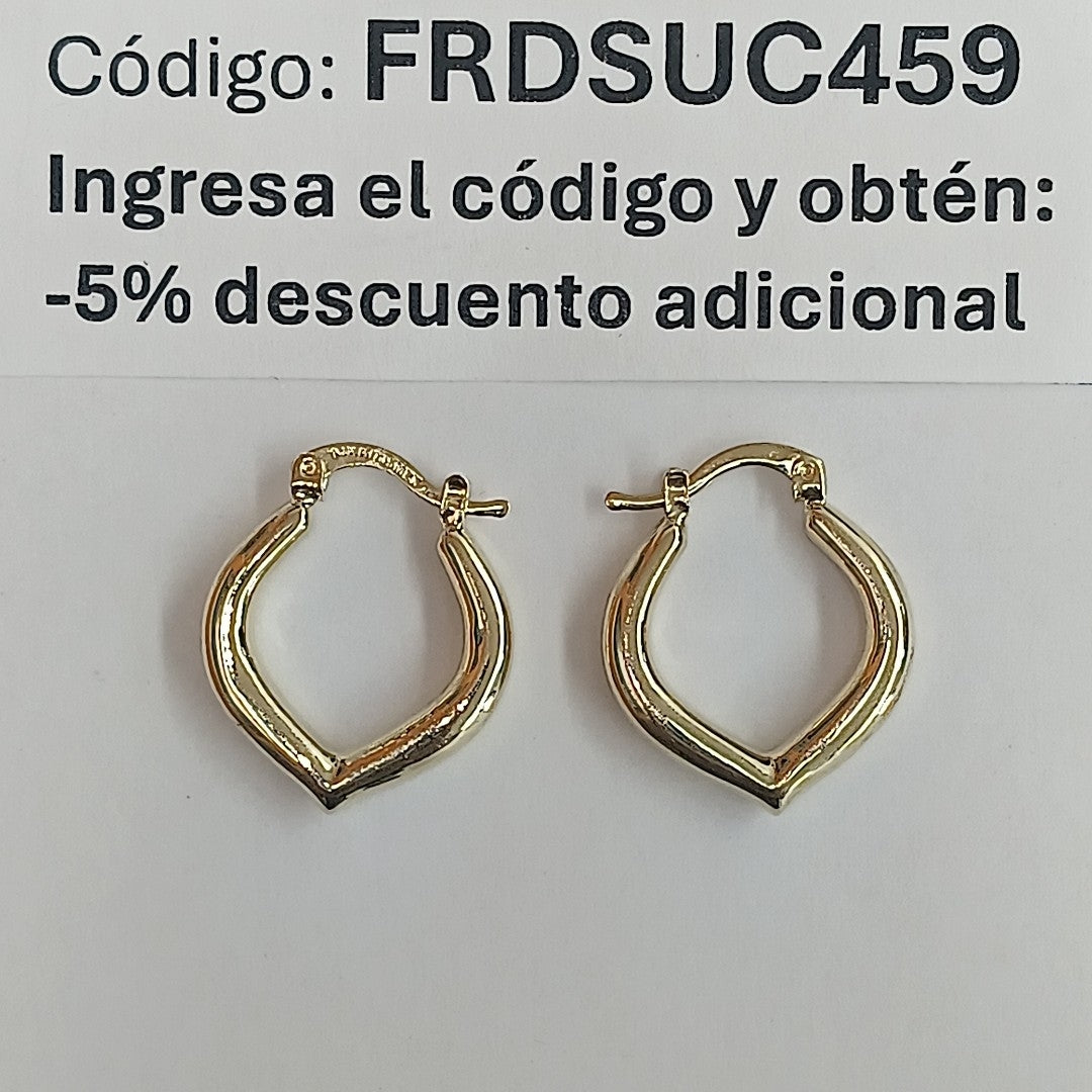 ARETES ARRACADAS 14K 2.2 GR (NUEVO)
