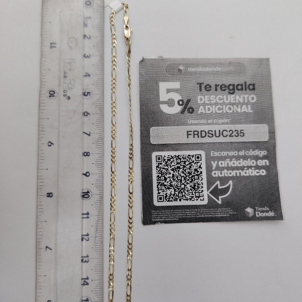 CADENA 3X1 14K 50 CM 4.5 GR (NUEVO)