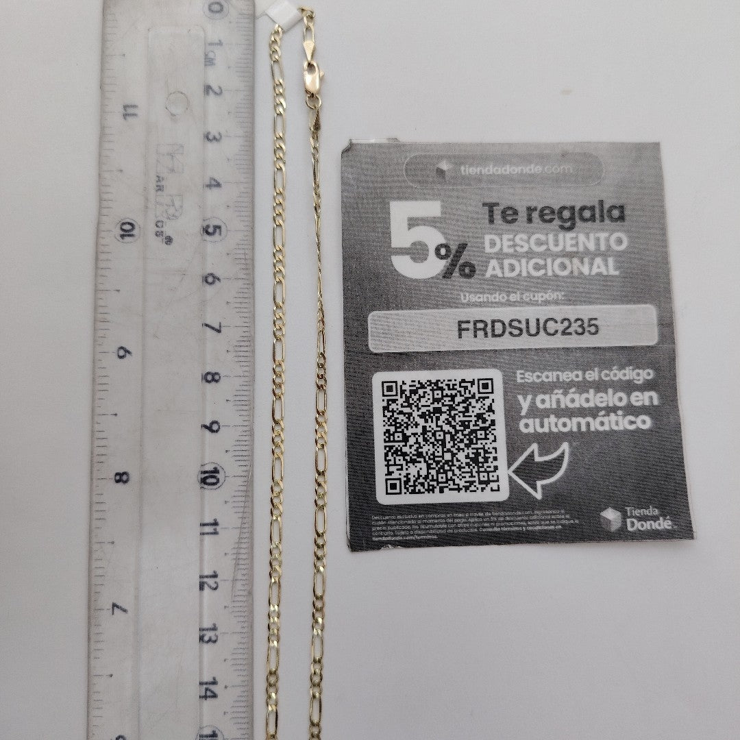 CADENA 3X1 14K 50 CM 4.5 GR (NUEVO)