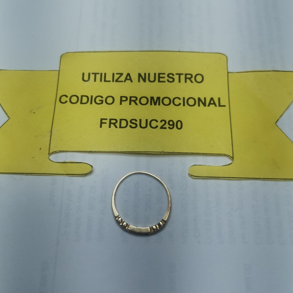 ANILLO ORO 10 K 0.9 GRMS (SEMINUEVO)