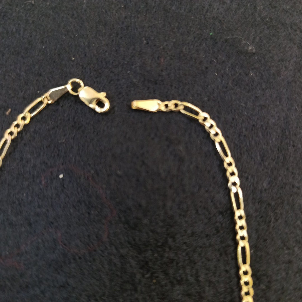 PULSERA TEJIDO 3X1 14K 21 CM 2.2 GR (NUEVO)