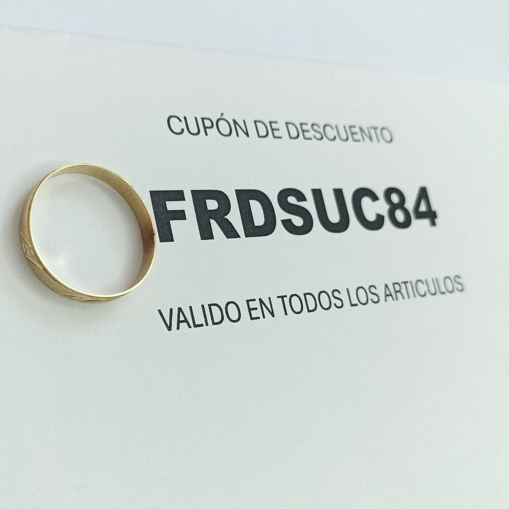 ARGOLLA ORO 8 K 1.2 GRMS (SEMINUEVO)