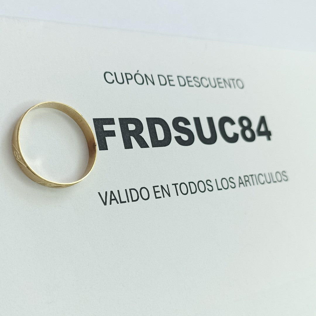 ARGOLLA ORO 8 K 1.2 GRMS (SEMINUEVO)