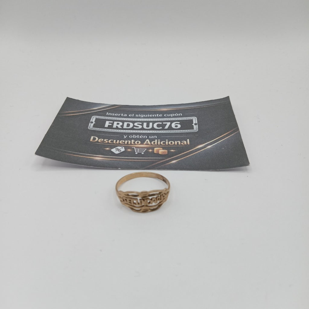 ANILLO DE GRADUACIÓN ORO 10 K 1,40 GRMS (SEMINUEVO)