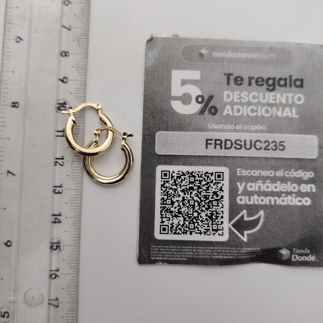 ARETES ARRACADAS 14K 1.6 GR (NUEVO)