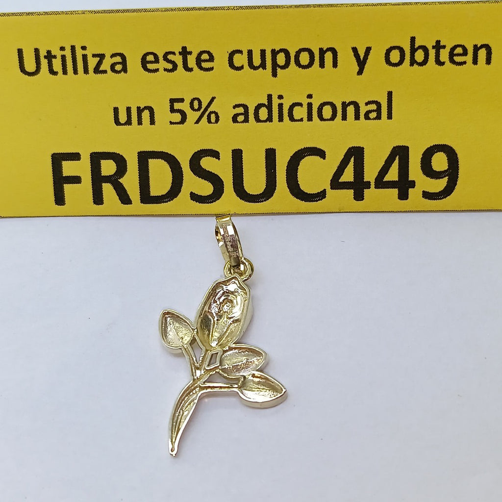 DIJE ROSA 10K 1.4 GR (NUEVO)