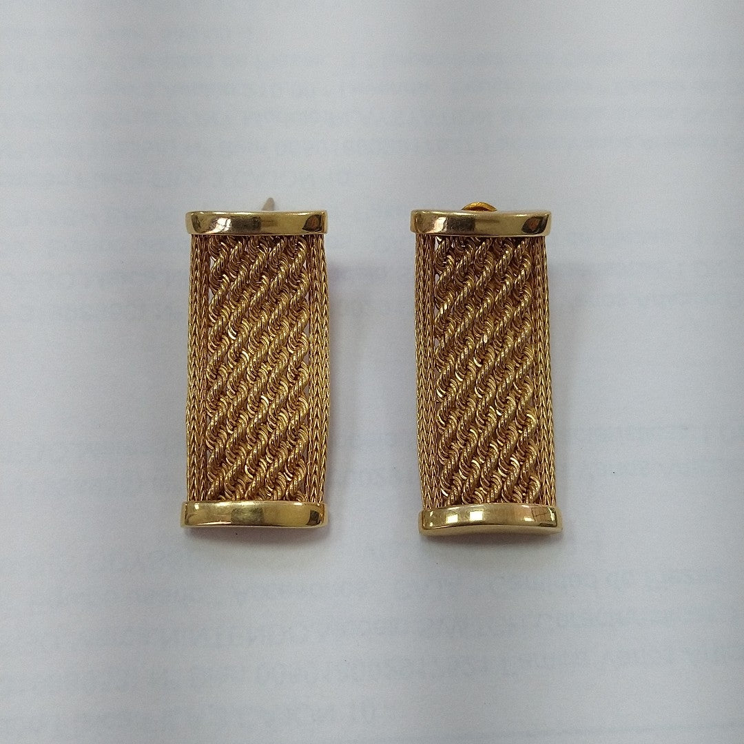 BROQUELES PAR ORO 14 K 6.2 GRMS (SEMINUEVO)