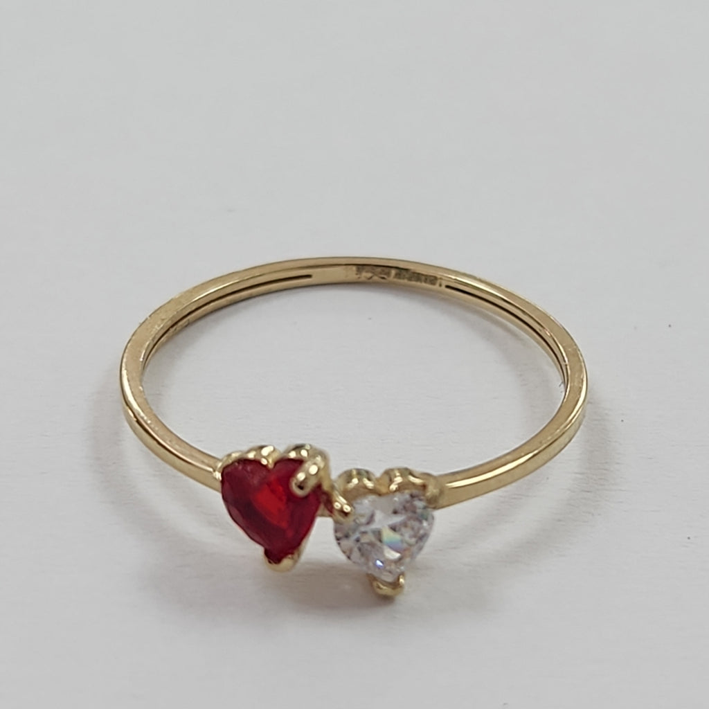 ANILLOS C PIEDRAS COLOR 14K TALLA 8 1.1 GR (NUEVO)