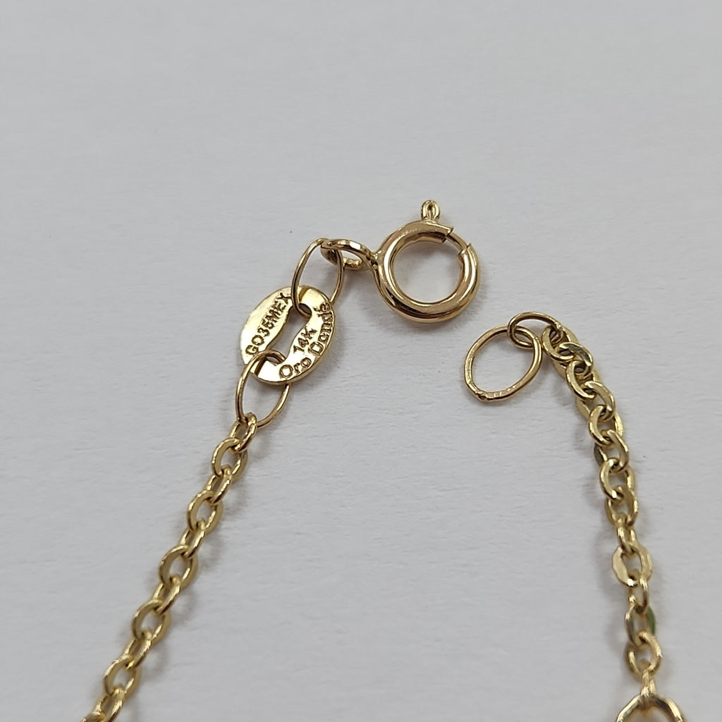 PULSERA ESPECIAL 14K 18 CM 3 GR (NUEVO)