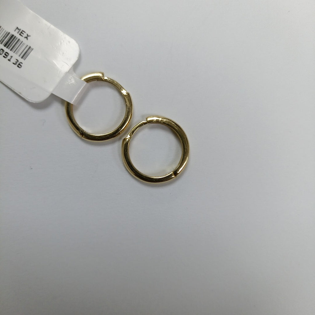 ARETES HUGGIES LISAS 14K 1.5 GR (NUEVO)