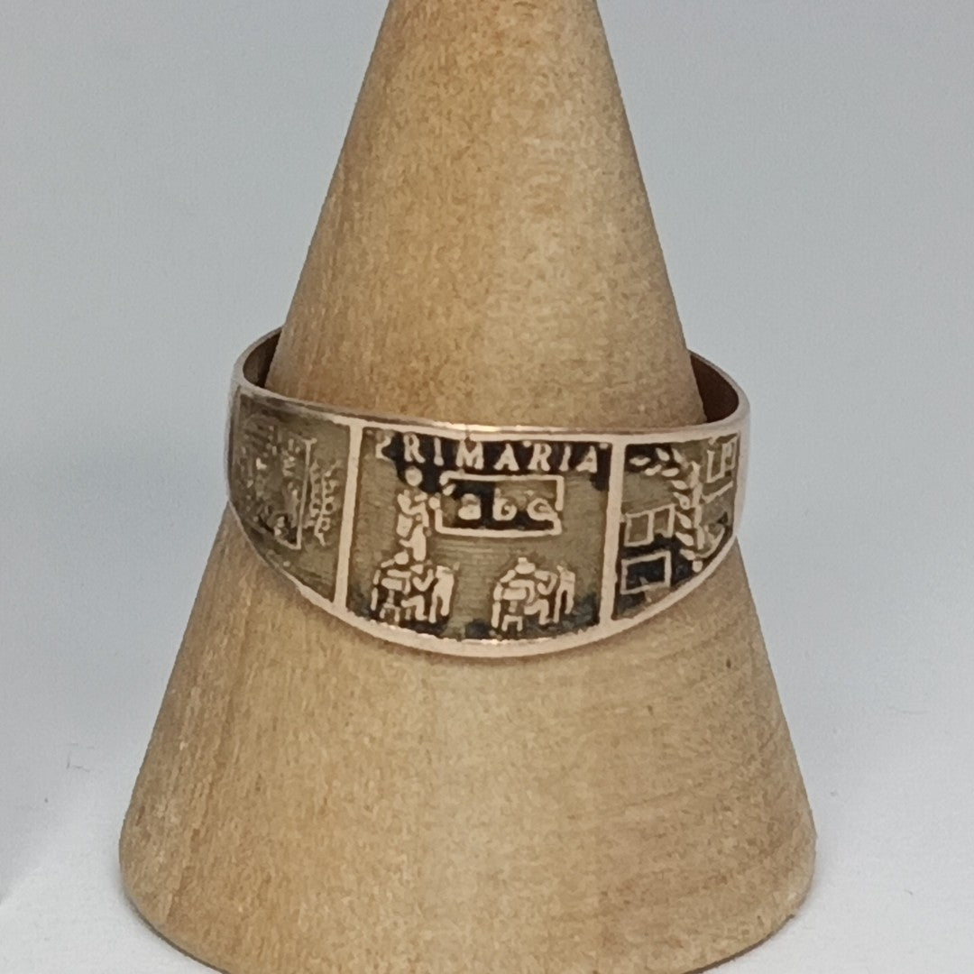 ANILLO DE GRADUACIÓN ORO 8 K 1,50 GRMS (SEMINUEVO)