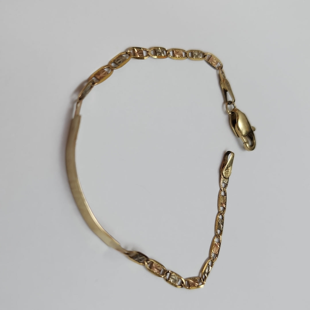 ESCLAVA ORO COMBINADO 10 K 2 GRMS (SEMINUEVO)