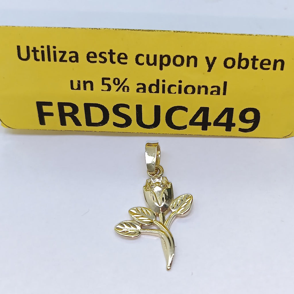 DIJE ROSA 10K 1.3 GR (NUEVO)
