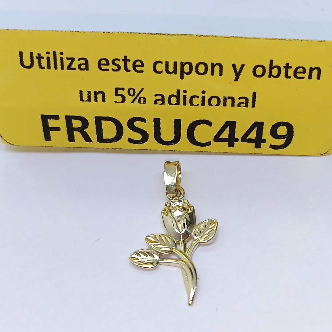 DIJE ROSA 10K 1.3 GR (NUEVO)