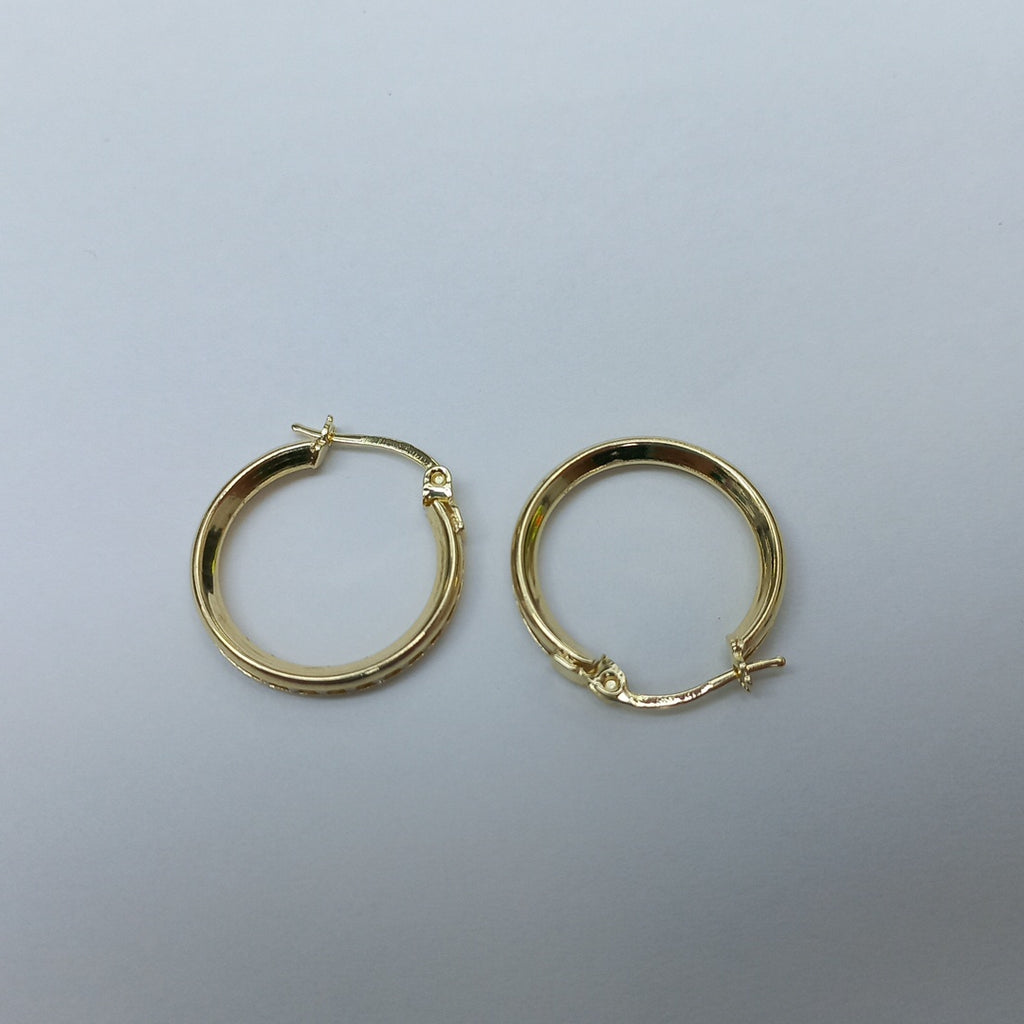 ARETES ARRACADAS CON CIRCONIAS 10K 1.8 GR (NUEVO)
