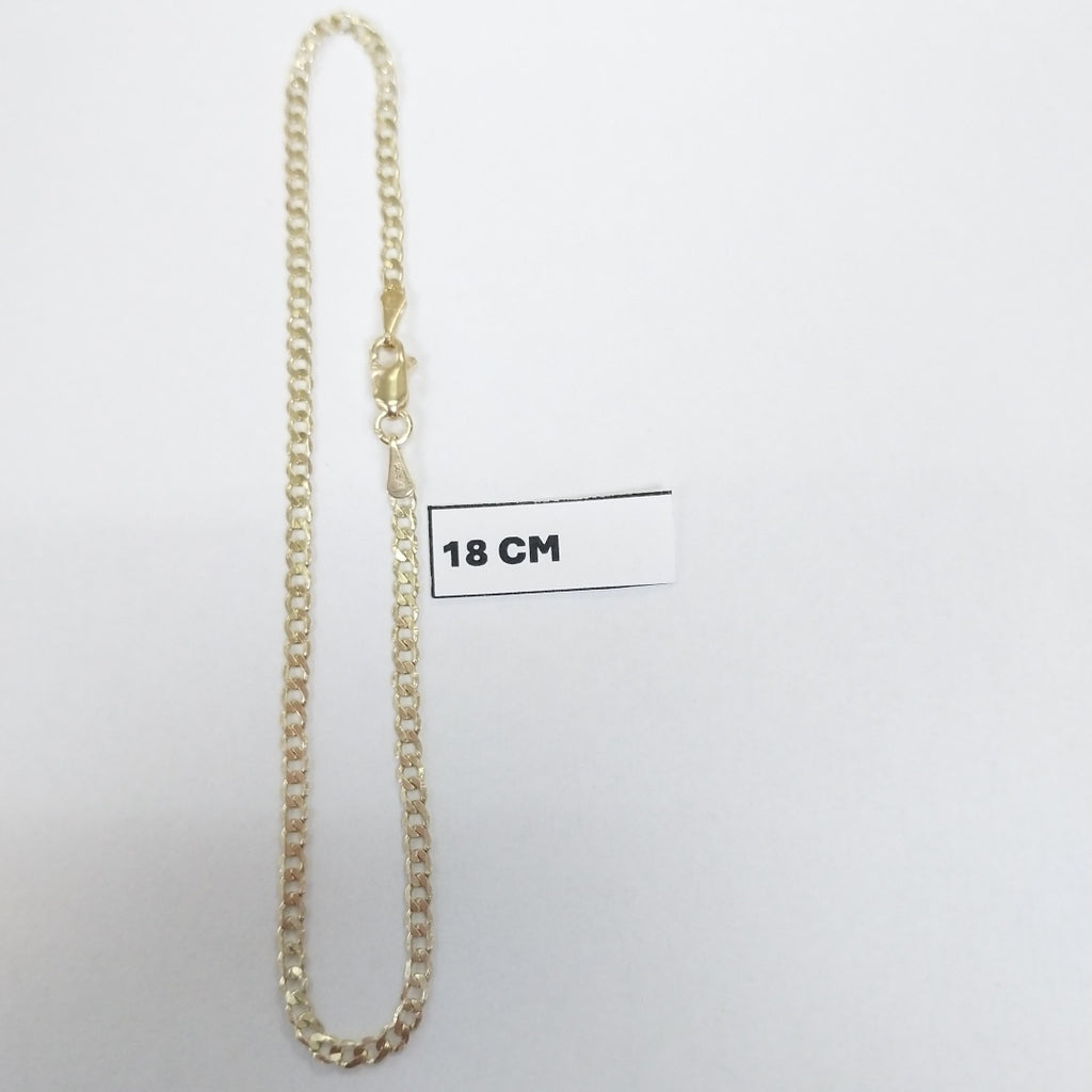 PULSERA BARBADA 14K 21 CM 2.3 GR (NUEVO)
