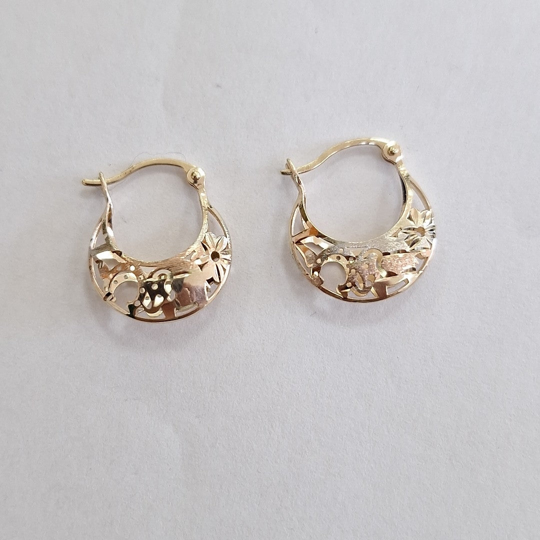 ARETES PAR ORO 10 K 1.1 GRMS (SEMINUEVO)