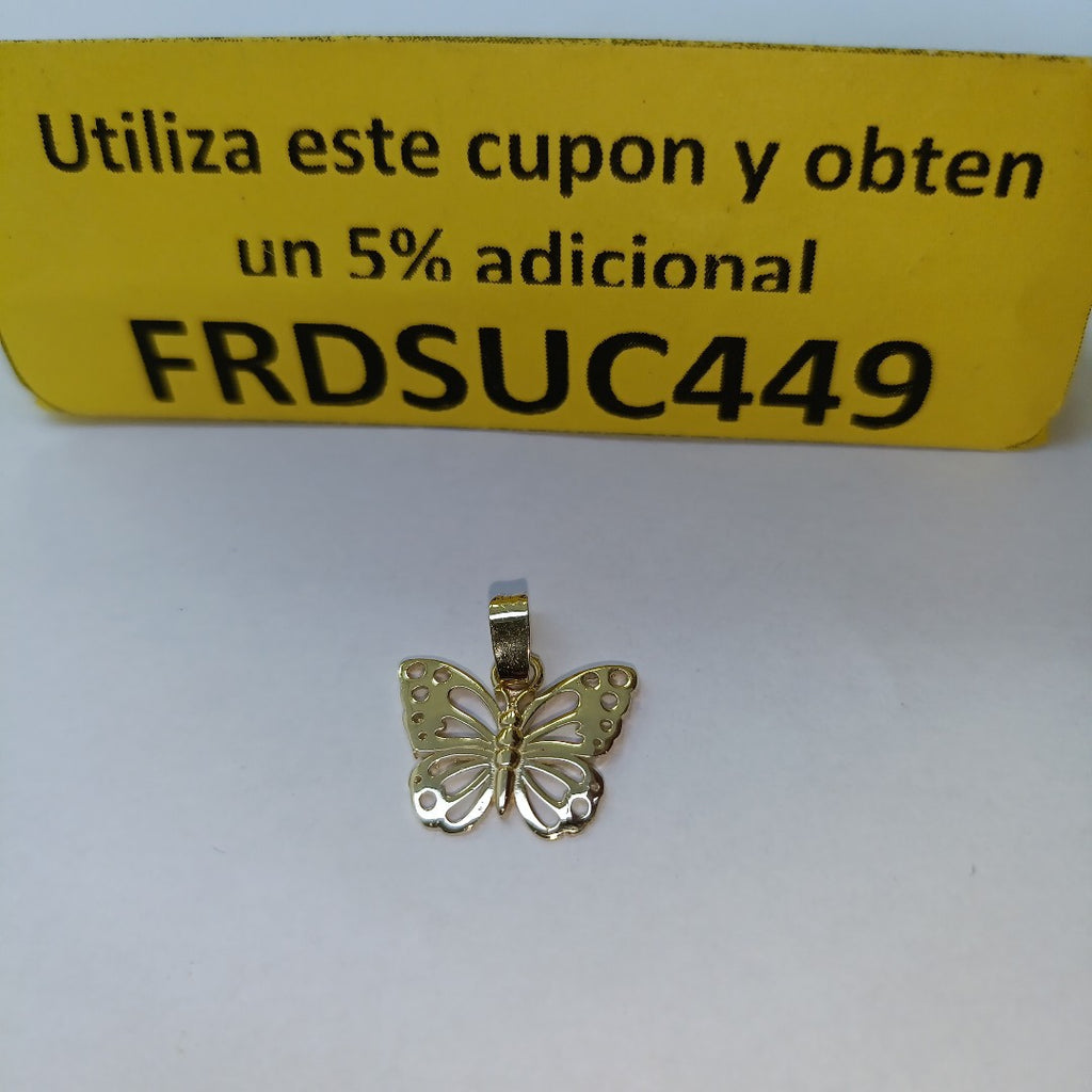 DIJE MARIPOSA 10K 0.8 GR (NUEVO)