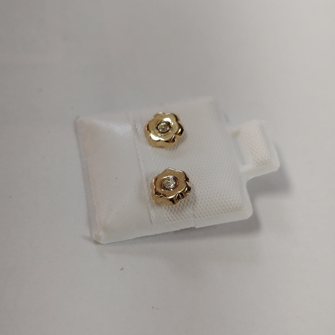 BROQUELES BROQUEL FIG FLOR C CIRCONIA 14K 0.2581 GR (NUEVO)
