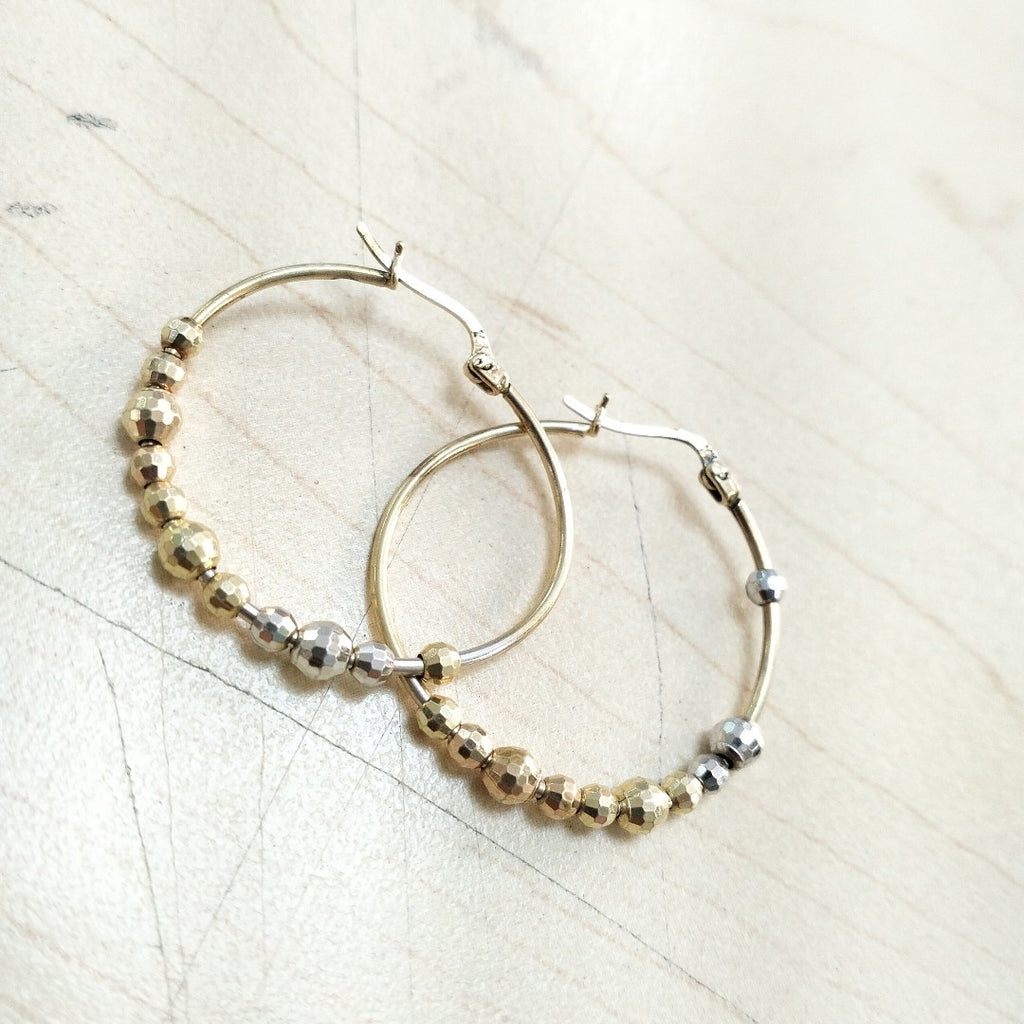 ARRACADAS PAR ORO 14 K 3.9 GRMS (SEMINUEVO)