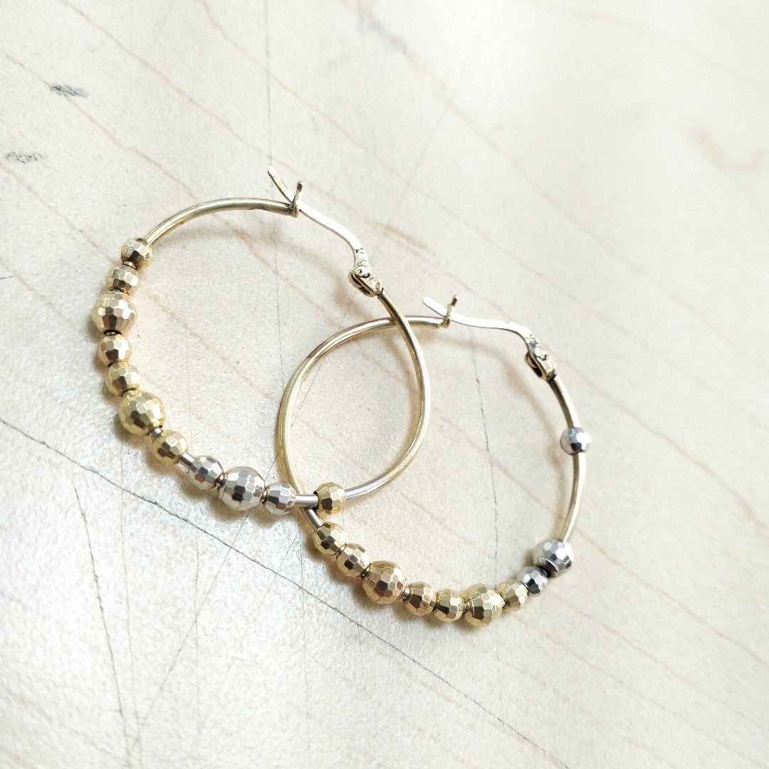 ARRACADAS PAR ORO 14 K 3.9 GRMS (SEMINUEVO)