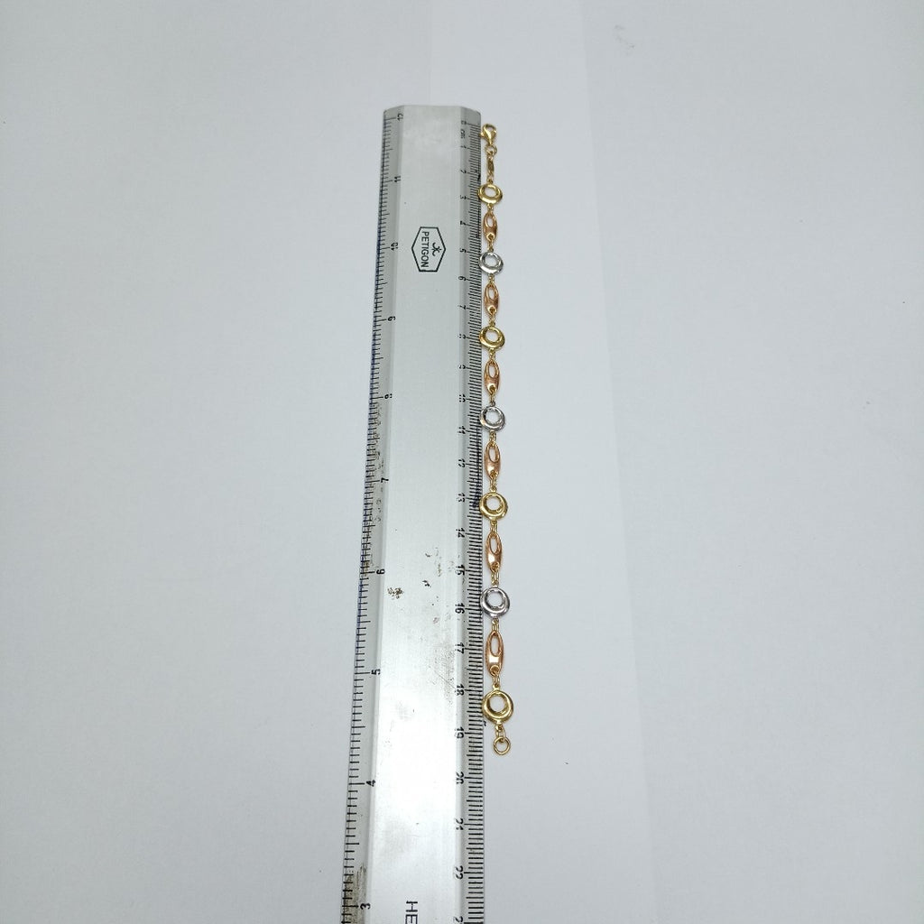 PULSERA ORO COMBINADO 14 K 1.4 GRMS (SEMINUEVO)