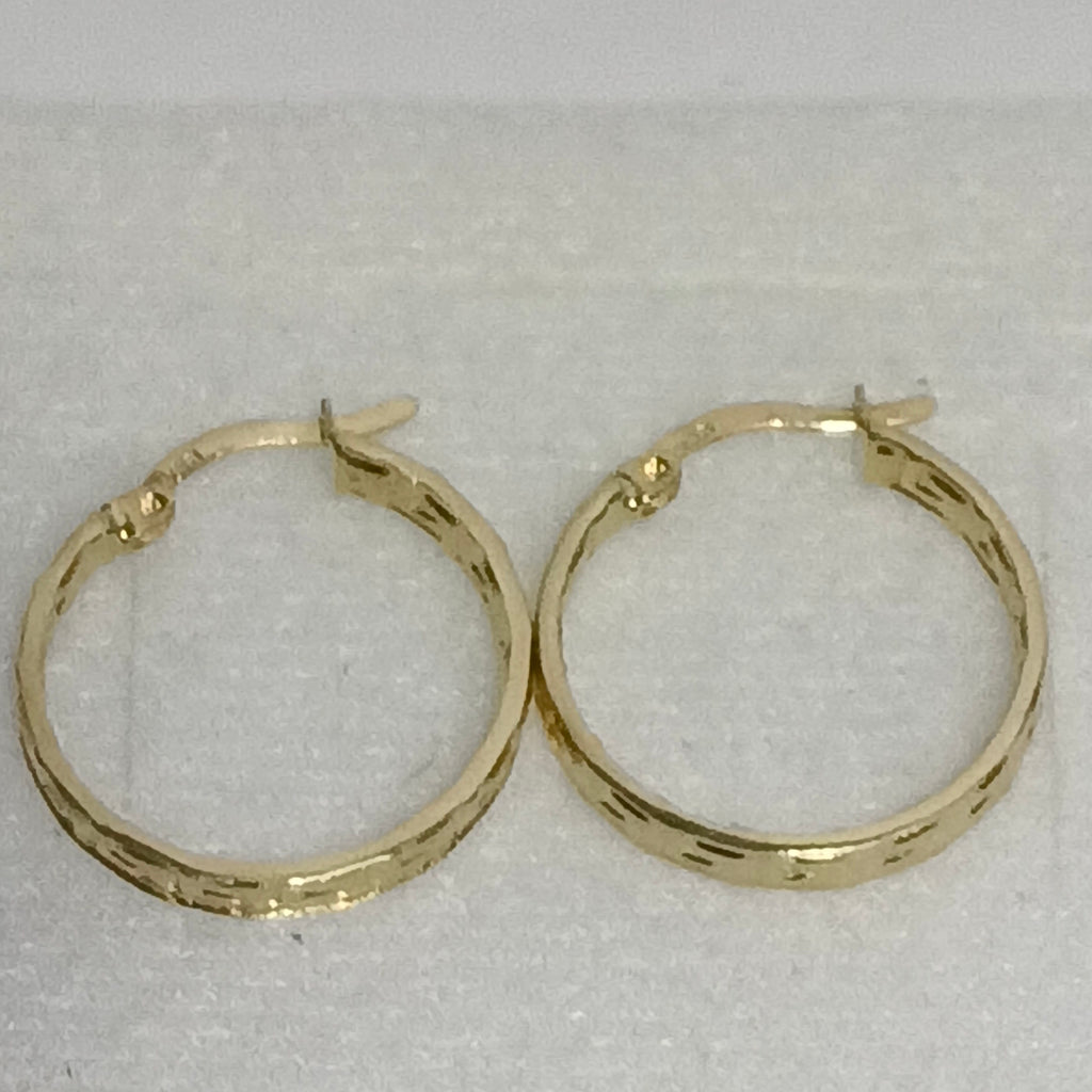 ARETES ARRACADA CON GRECAS 14K 2 GR (NUEVO)