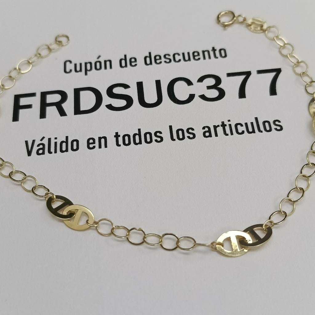 PULSERA ESPECIAL 14K 18 CM 1.5 GR (NUEVO)