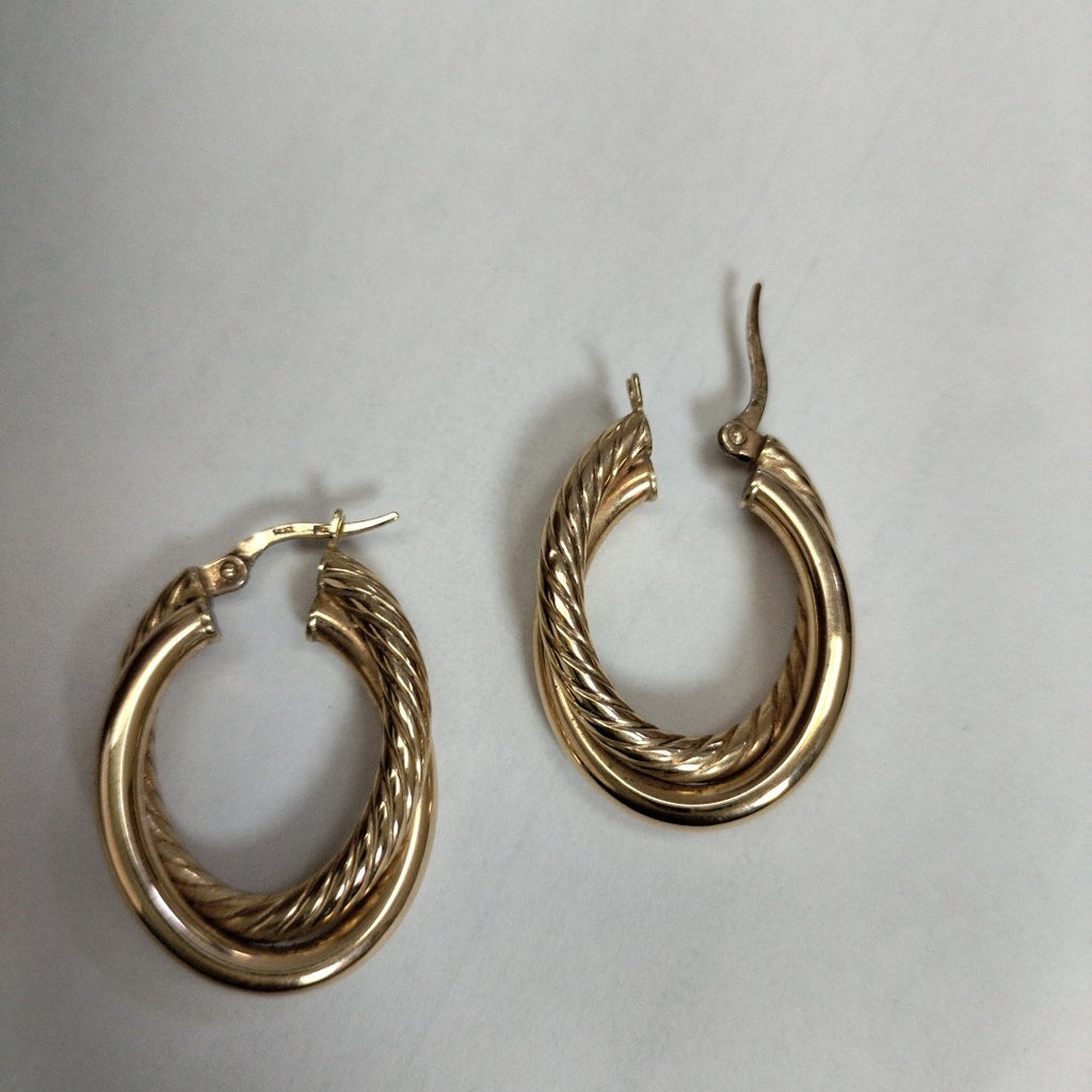 ARRACADAS PAR ORO 14 K 3.5 GRMS (SEMINUEVO)