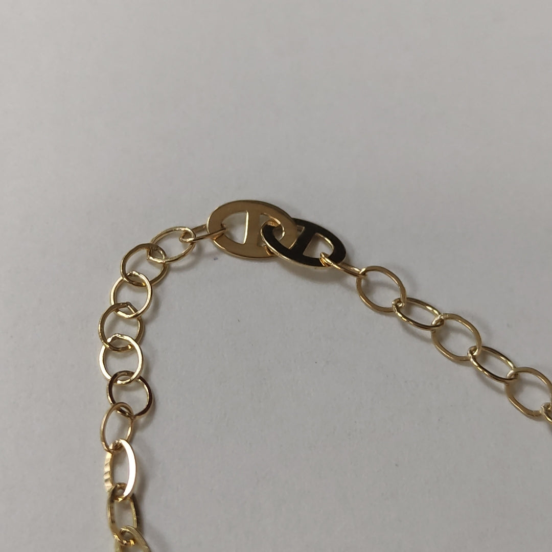 PULSERA ESPECIAL 14K 21 CM 1.8 GR (NUEVO)