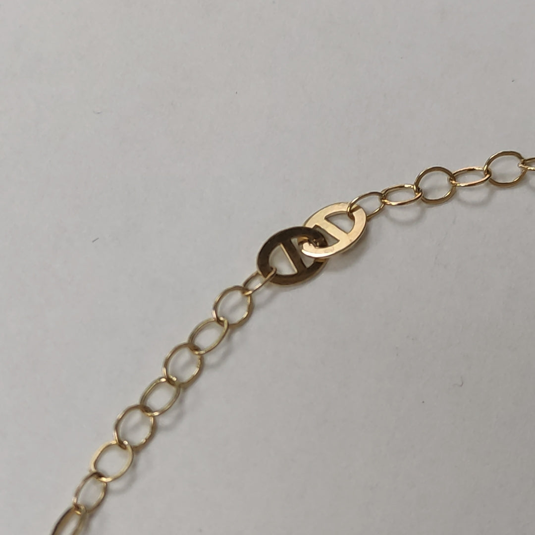 PULSERA ESPECIAL 14K 21 CM 1.8 GR (NUEVO)