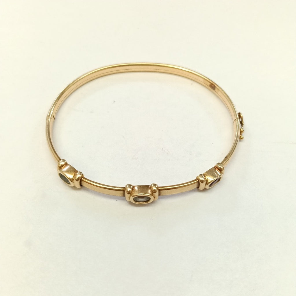PULSERA RIGIDA ORO, ORO COMBINADO 14 K 7.5 GRMS (SEMINUEVO)