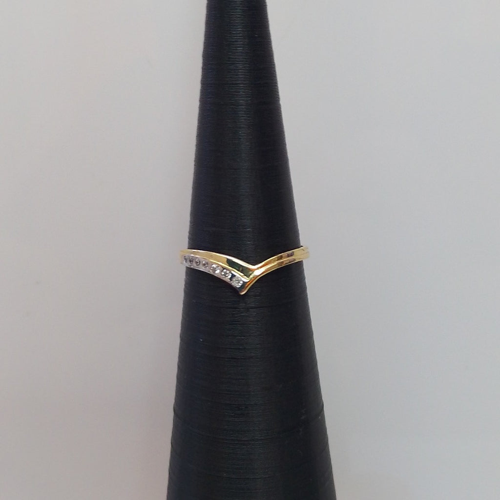 ANILLOS CON CIRCONIAS 14K TALLA 7 1 GR (NUEVO)