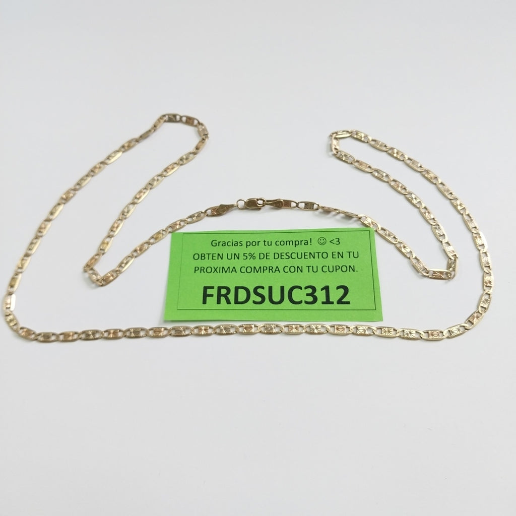 CADENA ORO, ORO COMBINADO 10 K 13 GRMS (SEMINUEVO)