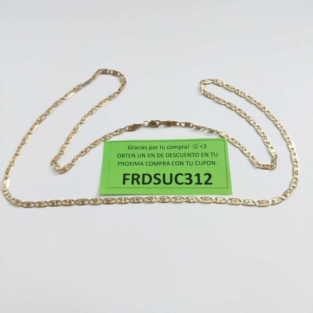 CADENA ORO, ORO COMBINADO 10 K 13 GRMS (SEMINUEVO)