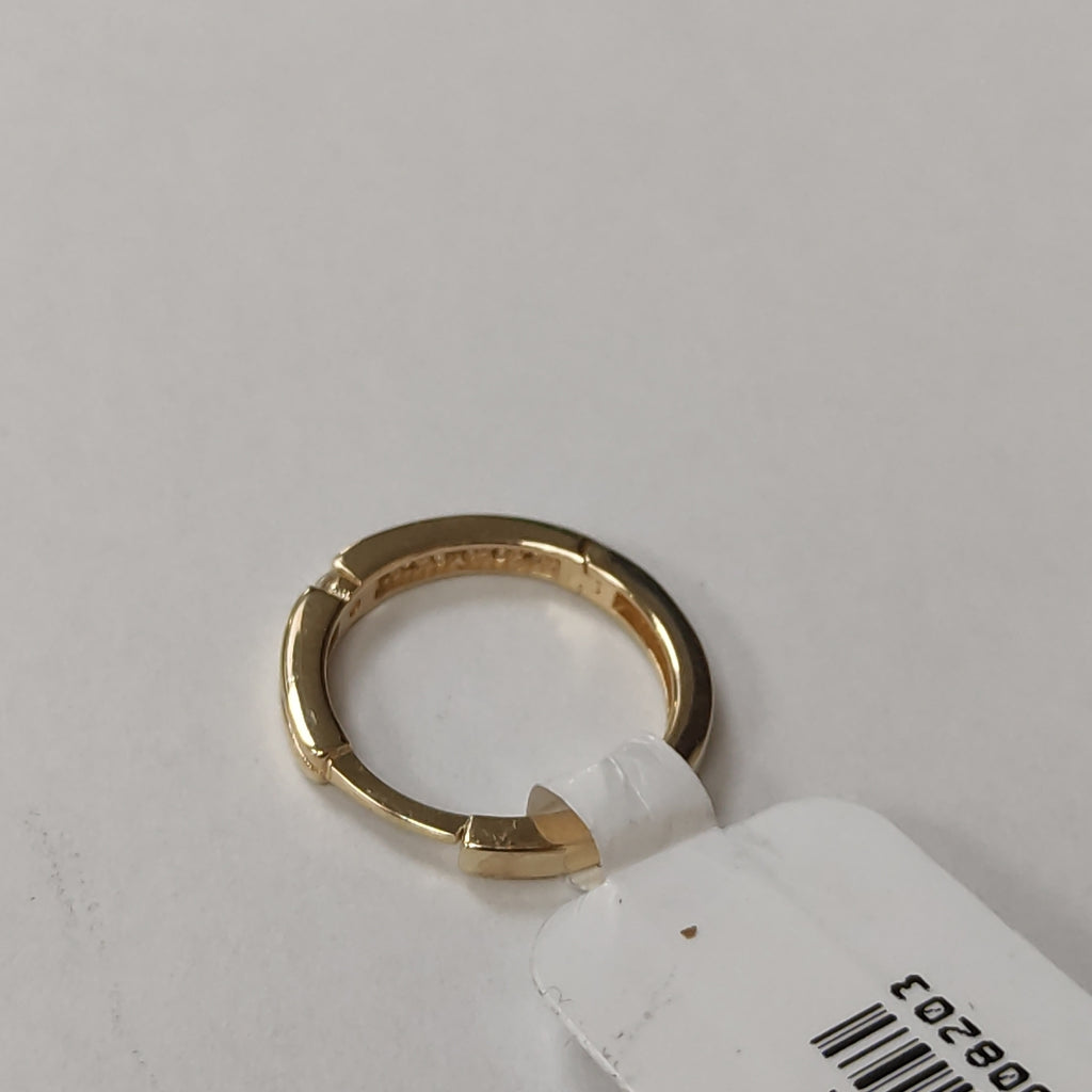 ARETES ARRACADAS LISAS 14K 2.3 GR (NUEVO)