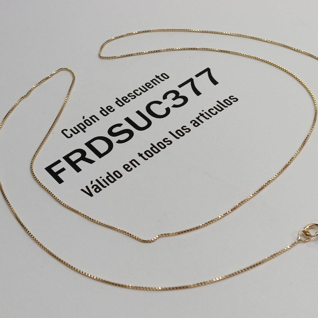 CADENA VENECIANO 14K 55 CM 1.8 GR (NUEVO)