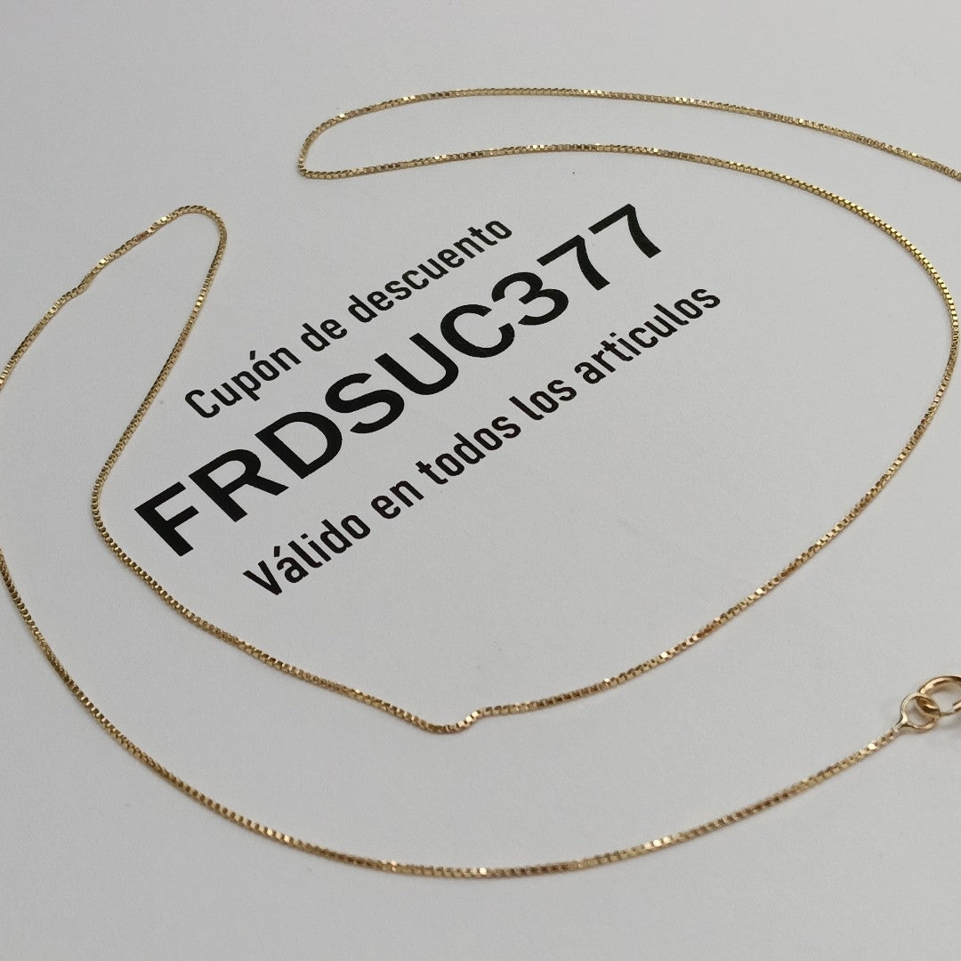 CADENA VENECIANO 14K 55 CM 1.8 GR (NUEVO)