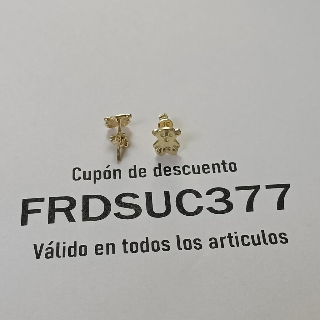 BROQUELES ORO 14K 1 (NUEVO)