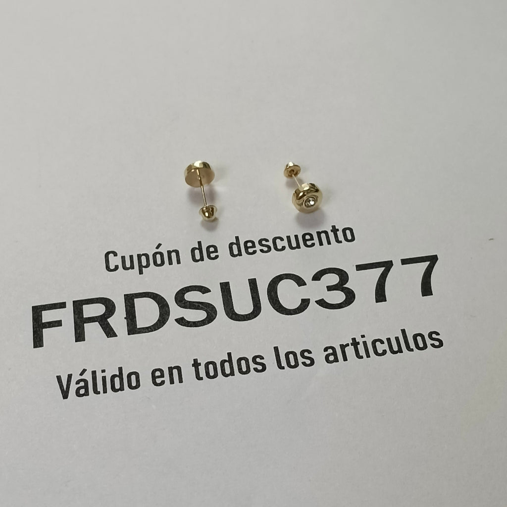 BROQUELES BROQUEL C CIRCONIA 14K 0.27 GR (NUEVO)