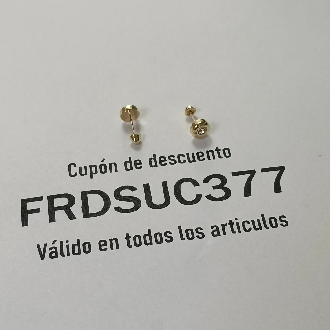 BROQUELES BROQUEL C CIRCONIA 14K 0.27 GR (NUEVO)