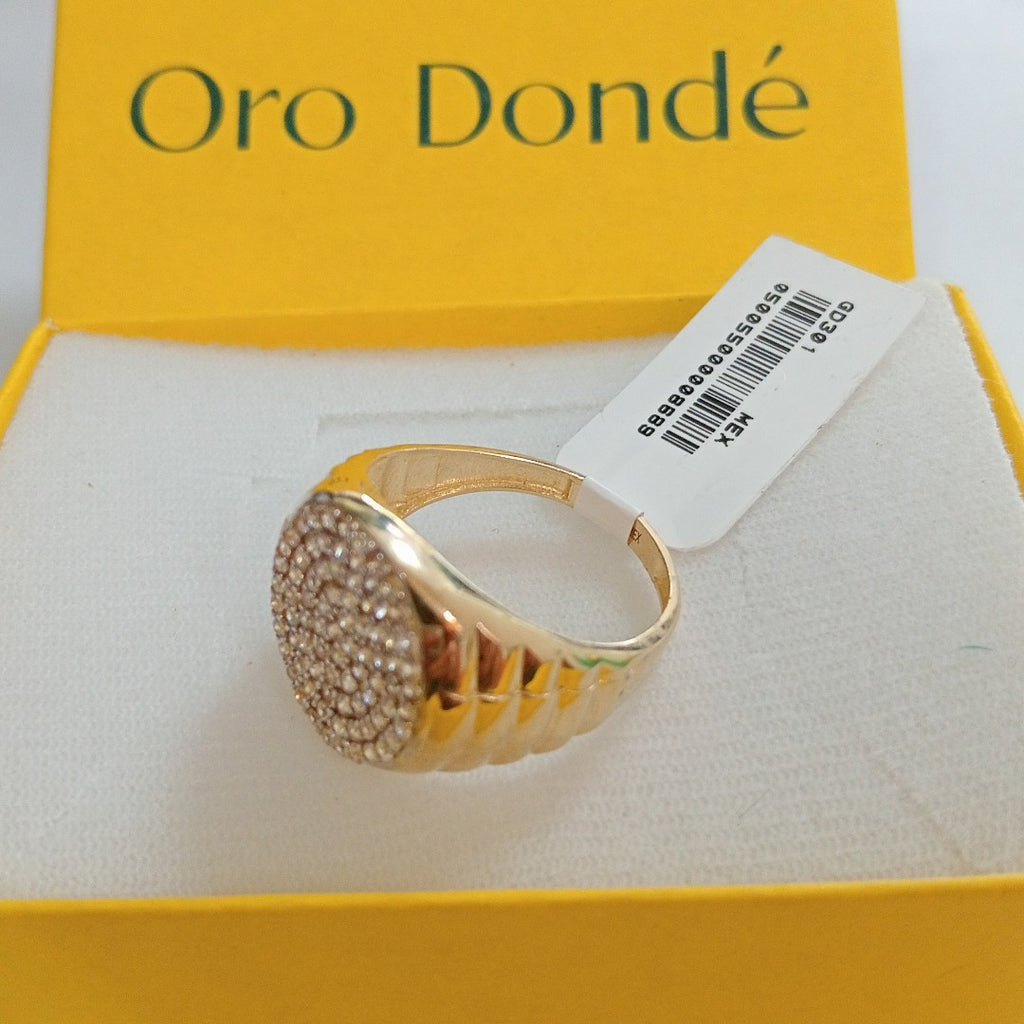 ANILLO C CIRCONIAS 14K 11 TALLA 7.4 GR (NUEVO)