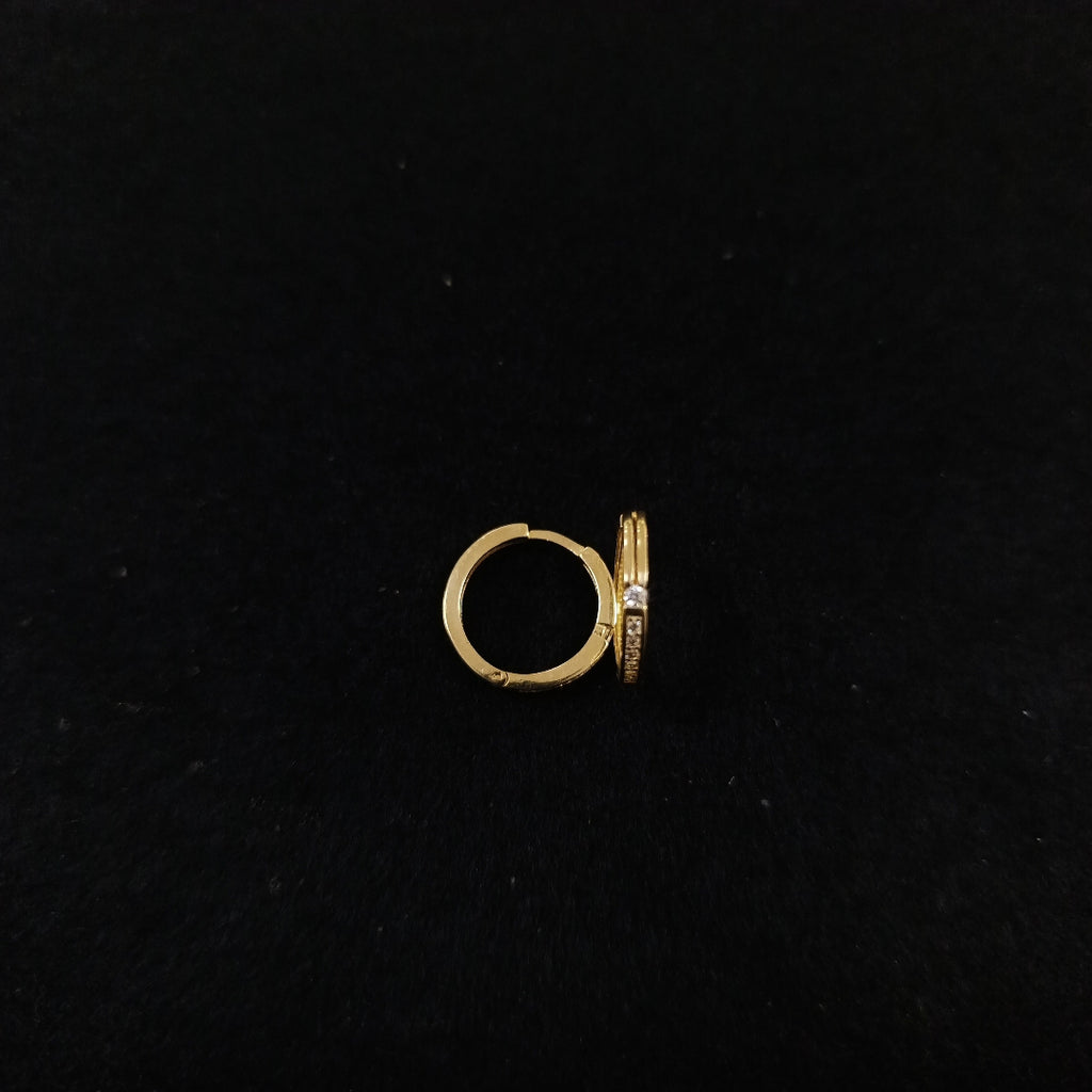 ARETES ARRACADAS C CIRCONIAS 14K 2.4 GR (NUEVO)